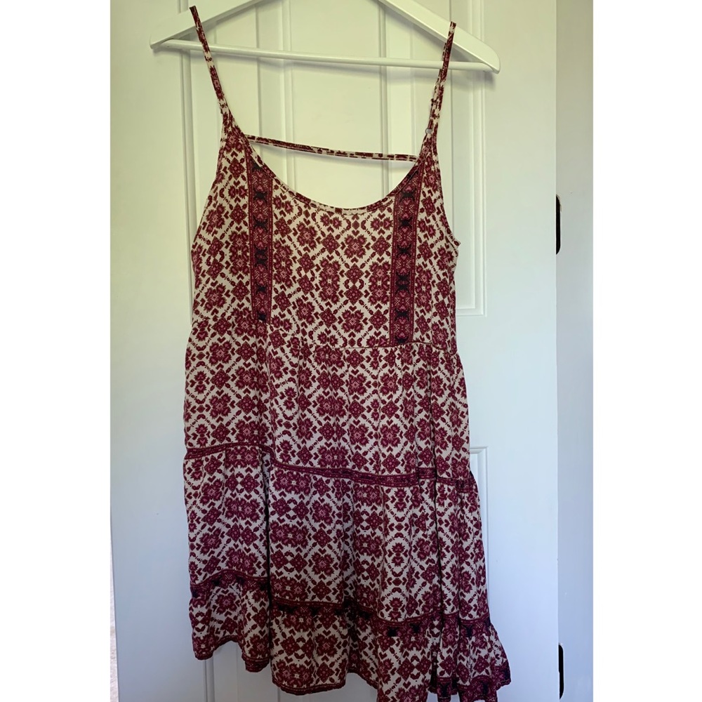 Brandy Melville Jada Swing Dress in Red Floral